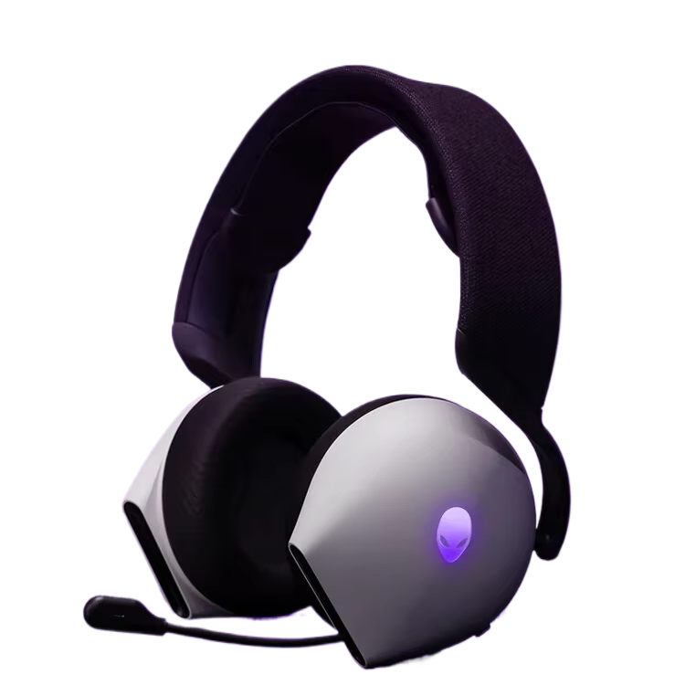 Gaming Headset Rgb - A Lienware AW520H zwart/witte gaming- en