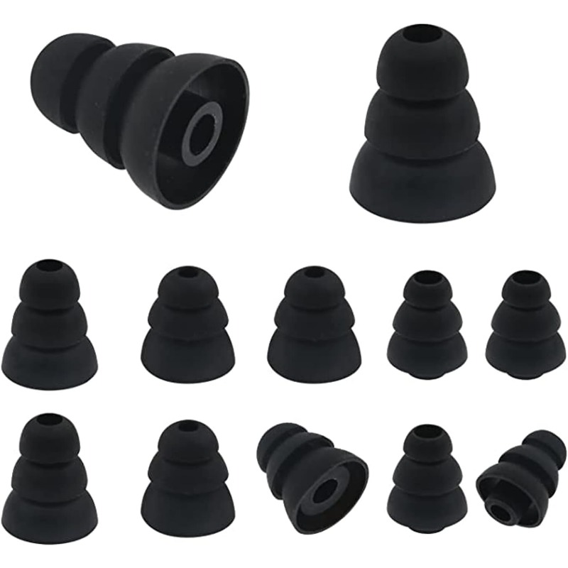 Silicone Ear Tip Replacement - Voor 6 stuks S/M/L maat geluidsisolerende