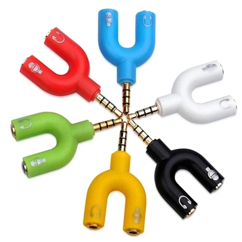 Earphone Splitter Jack - 1 PC Dual 3.5 MM U
