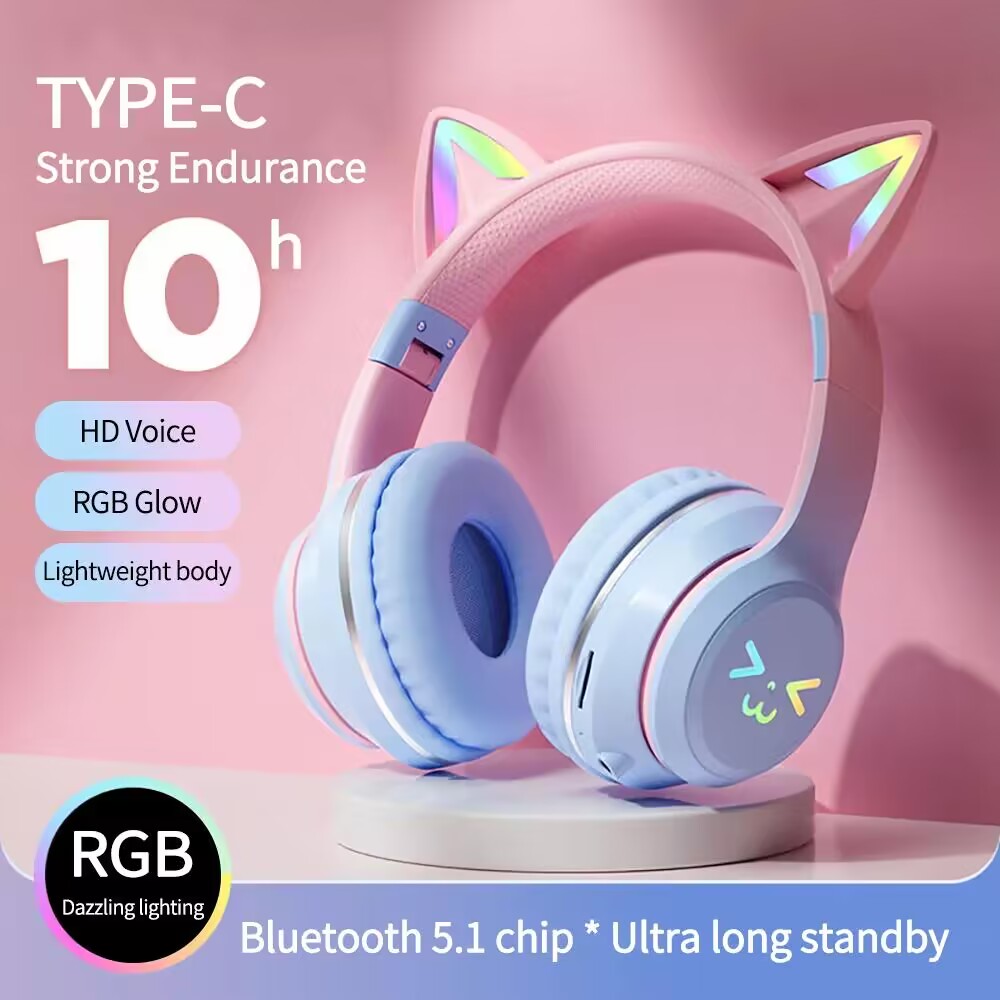 Gaming Headset Rgb - Rgb Glow Oortjes Draadloze Oordopjes 5.3
