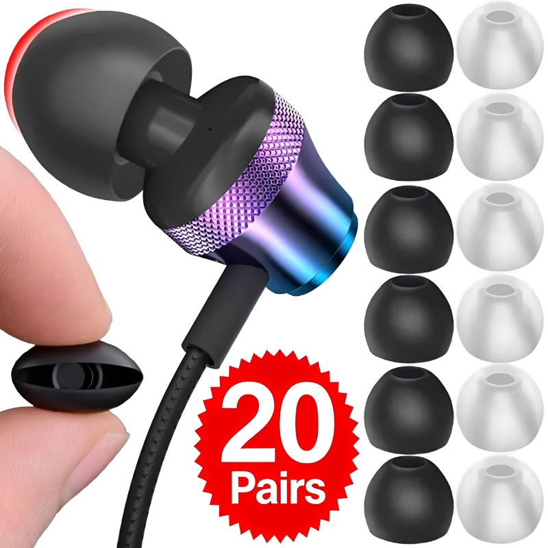 1-20 paar zachte siliconen ver - Silicone Ear Tip Replacement recensie en prijs