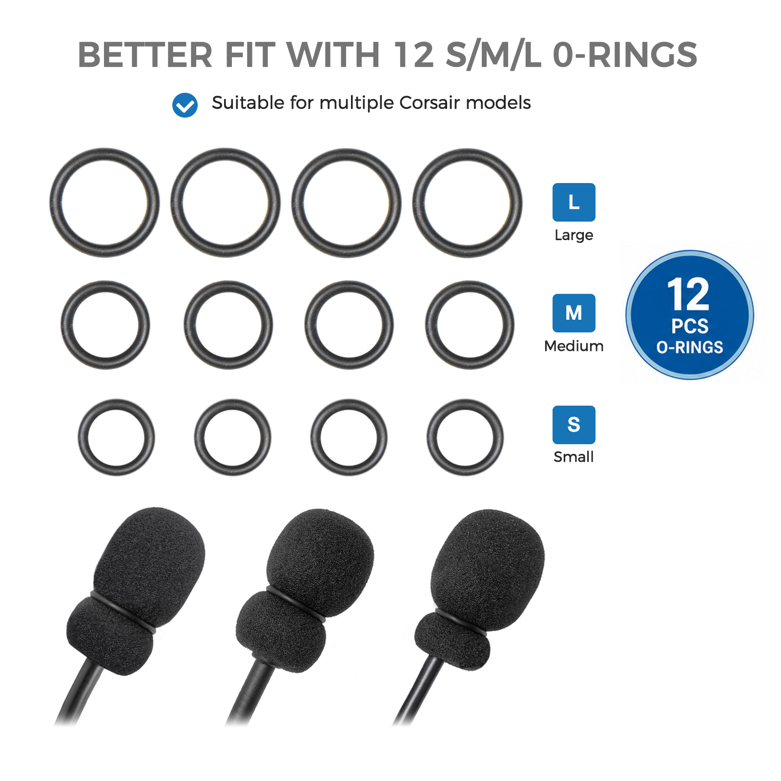 4 microfoonschuimhoezen + 12 O - Gaming Headset Rgb recensie en prijs