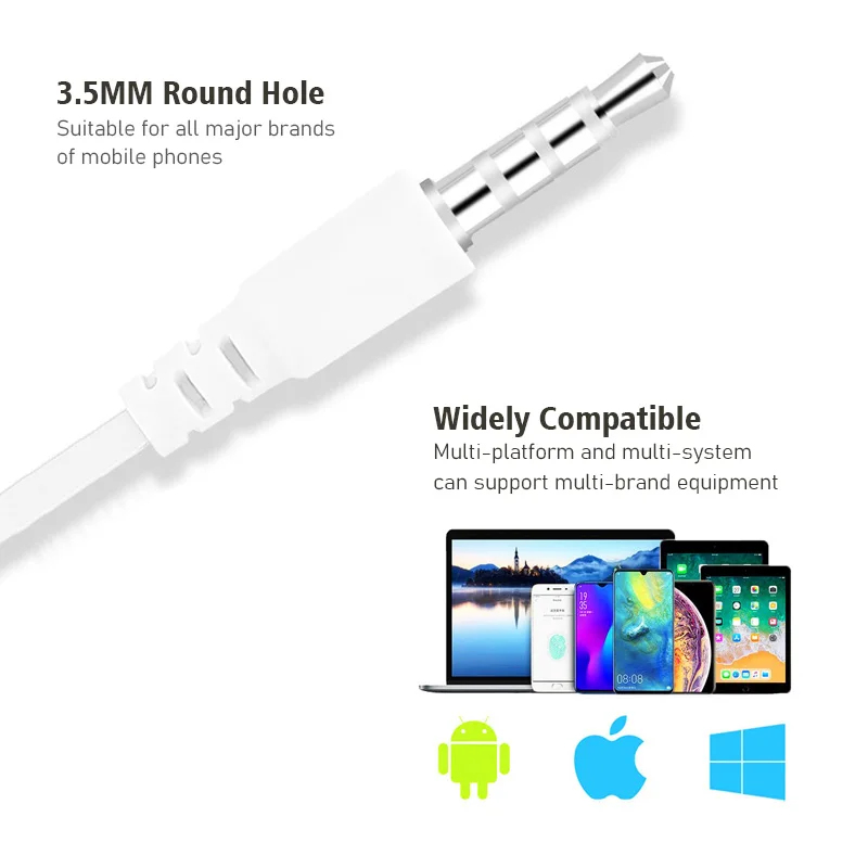 1/2/3/4 Stuks Universele 3.5mm - Wired Earphone Mic recensie en prijs