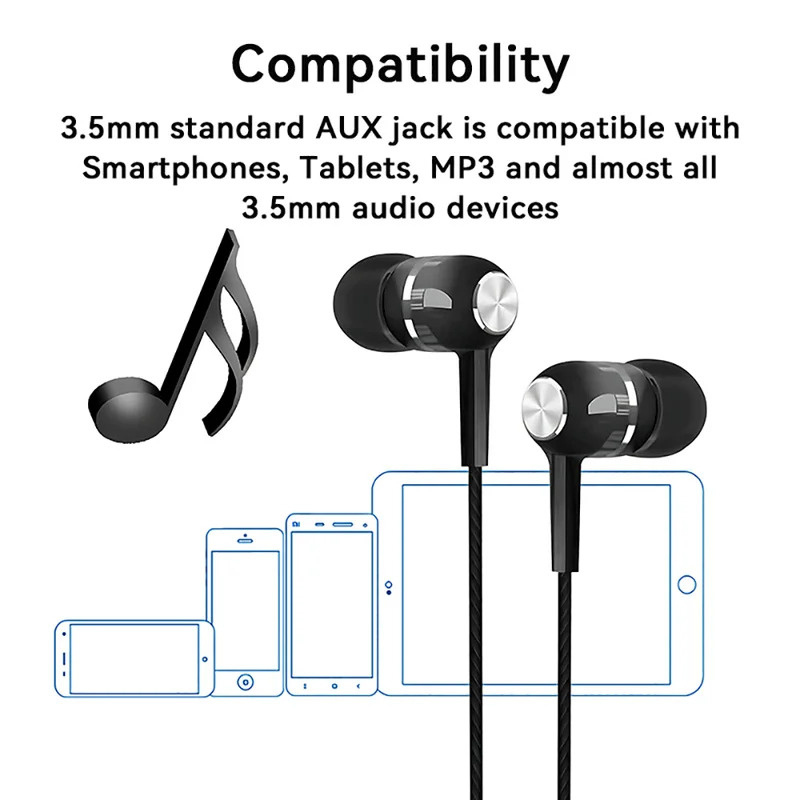 1/2/3/4 Stuks 3.5mm Bedrade Oo - Wired Earphone Mic recensie en prijs