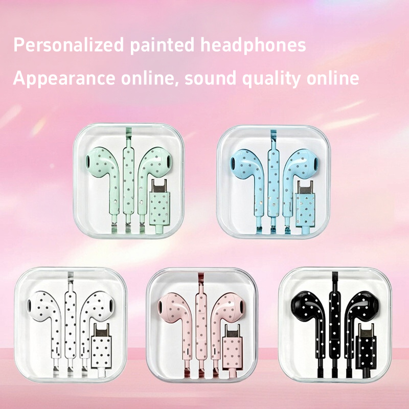 Leuke Polka-dot Stervormige Ty - Wired Earphone Mic recensie en prijs