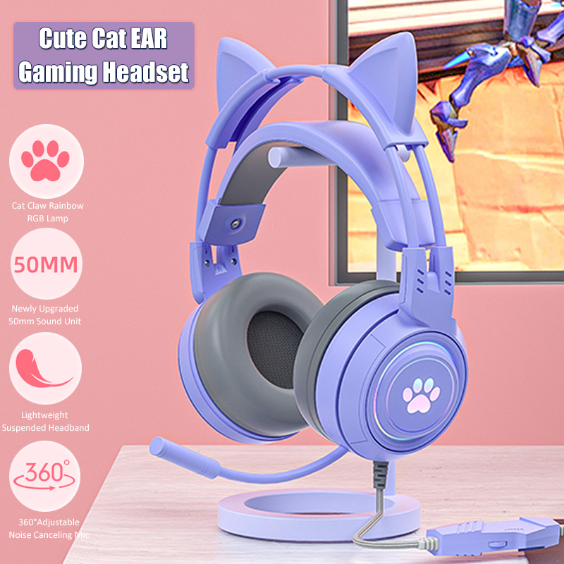 Schattige Cat Ear Gaming Kopte - Gaming Headset Rgb recensie en prijs