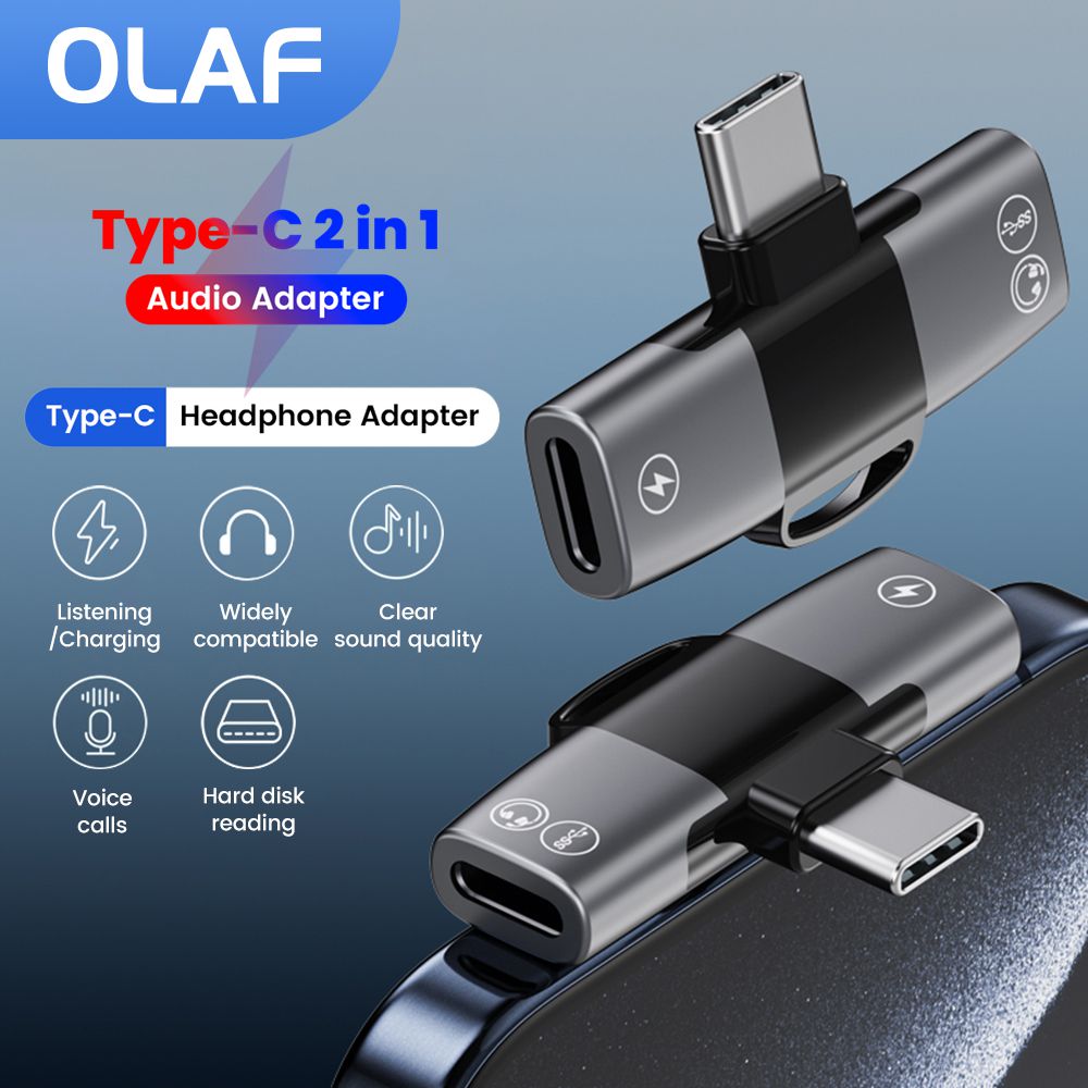 2 in 1 Type C Audio Adapter US - Earphone Splitter Jack recensie en prijs